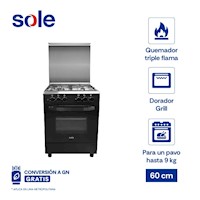 Cocina De Pie Sole Bahamas Glp 60 Cm